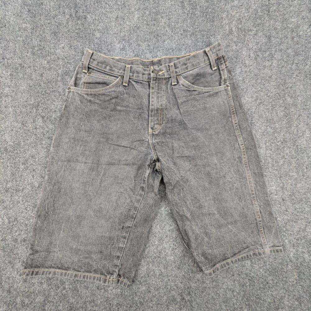 Dickies Shorts Men's 32 Grey Denim Jeans Workwear Utility Summer Bottoms